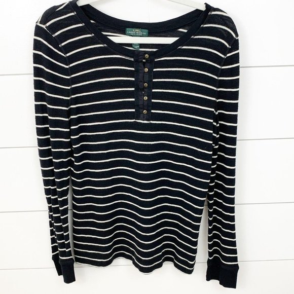 Lauren Ralph Lauren Tops - Lauren Jeans Co. Striped Long Sleeve Henley